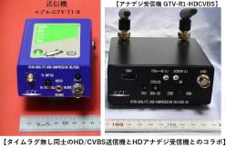 NTSC映像音声用送信機／アナデジ受信機 GTV-T1／R1-HDCVBS
