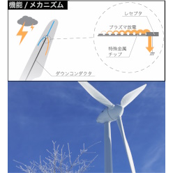 風車ブレード保護製品 ダイバータストリップ