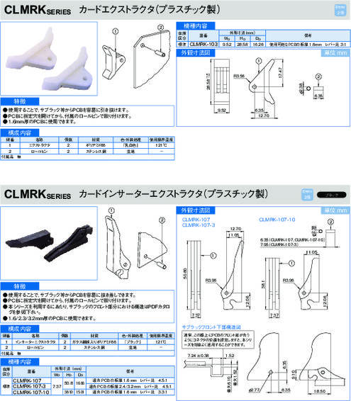 カードインサータエクストラクタ　CLMRKシリーズ