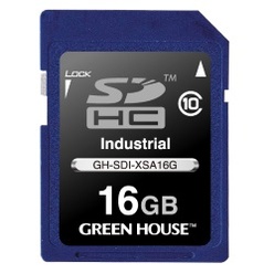 工業用途SD／SDHCカード GH-SDI-XSAシリーズ(128MB～16GB)