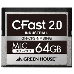 MLCタイプ工業用途CFastカード GH-CFS-NMBシリーズ(4GB～64GB)