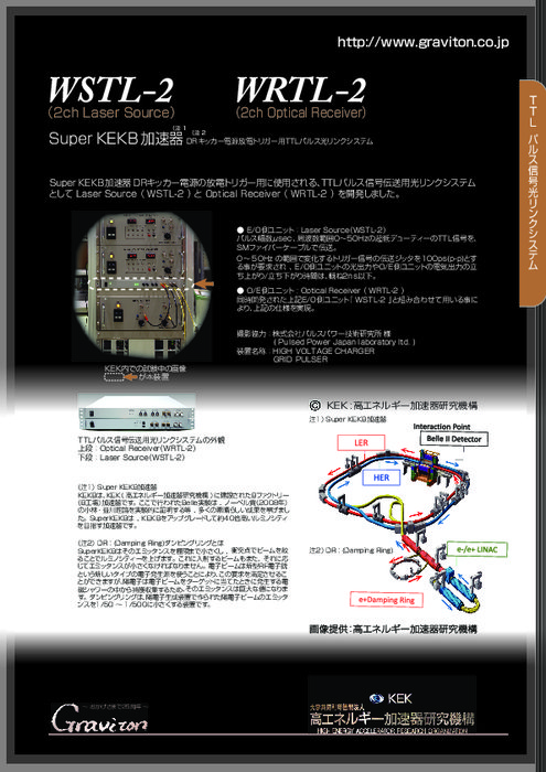 TTLパルス信号伝送用光リンクシステム WSTL-2／WRTL-2