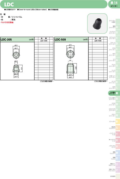 LED取付カバー LDC