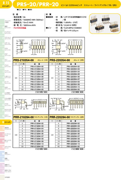 ピン PRS-20／PRR–20