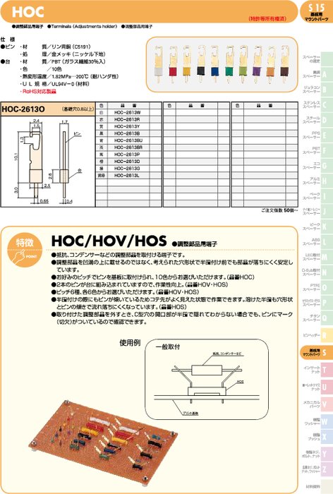 調整部品用端子 HOC