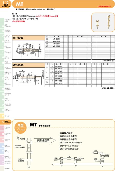 多用途端子 MT