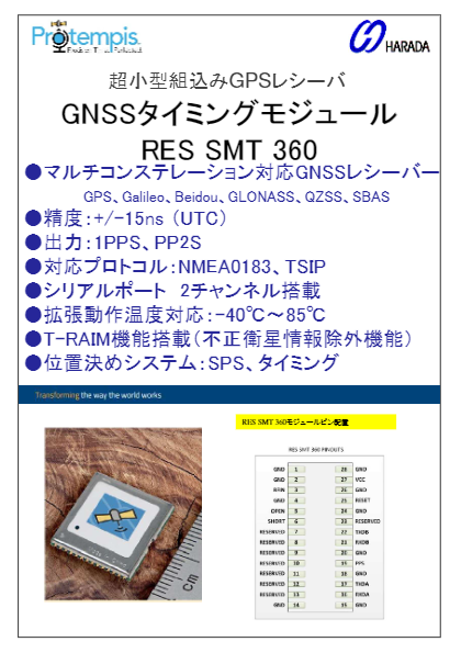 GNSSタイミングモジュール RES SMT 360