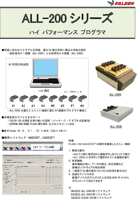 ハイパフォーマンスプログラマ ALL-200シリーズ