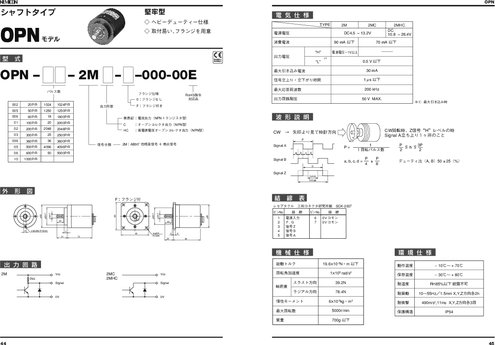 インクリメンタルエンコーダ OPN