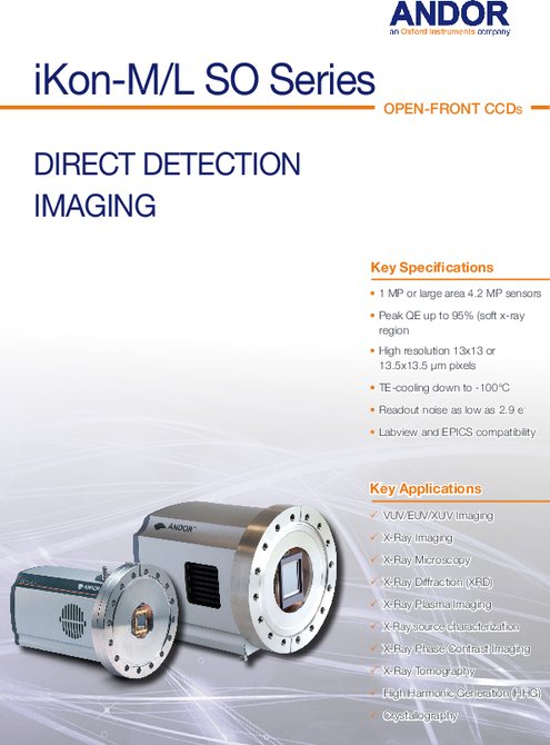 DIRECT DETECTION IMAGING iKon-M/L SO Series