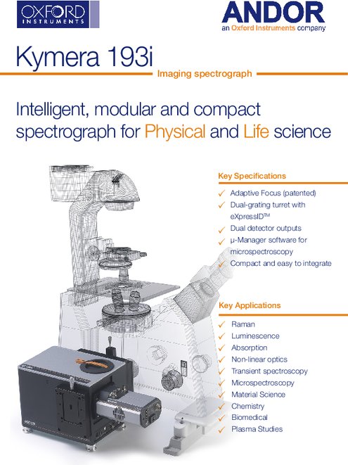 モジュール式分光器 Kymera＆Shamrock