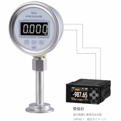 食品・医薬用 サニタリー液晶デジタル圧力計 PDLV75-SAC