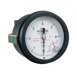 マイクロスイッチ付き圧力計(1接点) パネル埋込型 DBEM100ME