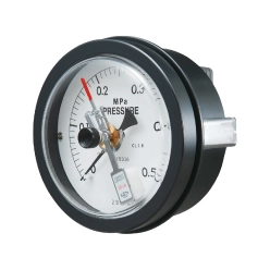 コンタクト接点付 圧力計 パネル埋込型 DBUE(1接点)