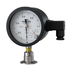 マイクロスイッチ付きサニタリー圧力計(1接点) SACEM100