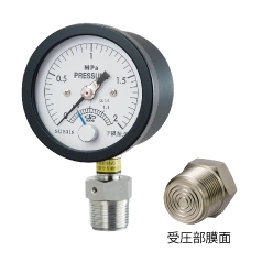 光電スイッチ付きミニ隔膜式圧力計 MKAGEP型