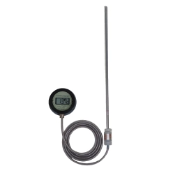 耐薬品用 液晶デジタル温度計 TDL75-BPT(隔測型・電池式) 合成樹脂ケース