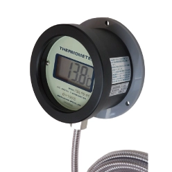 耐薬品用 液晶デジタル温度計 TDL75-BPT(隔測型・電池式) 合成樹脂ケース