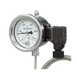 光電スイッチ付きサニタリー温度計 TBEP(隔測型) φ75・φ100