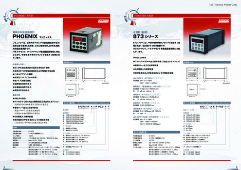 4線式無電極式導電率・薬液濃度デジタルモニタ 875EC Communicator