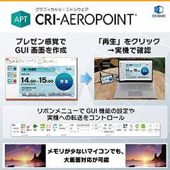 グラフィカルUIミドルウェア Aeropoint GUI