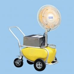 カート式ミストファン冷房|簡単操作で作業場や屋外施設の暑さ対策