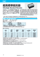 超高標準抵抗器 HVR10000シリーズ