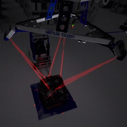 パレット寸法測定・計量・バーコード読取りシステム TLD870