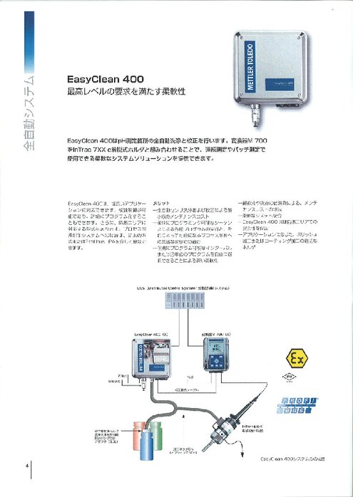 自動洗浄・校正システム『EasyClean400』製品情報