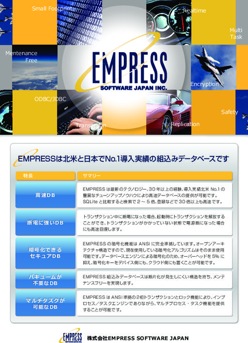 組込みデータベース Empress