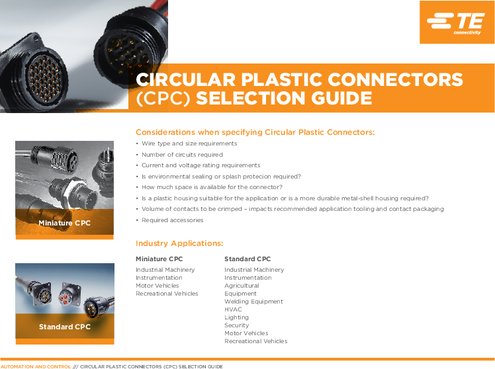 CPC Circular Plastic Connector 丸型コネクタ
