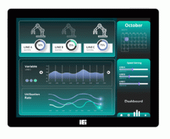 8インチ軽工業向けファンレスパネルPC IEI AFL4-W08-EHL