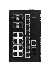 16ポートギガビットRJ45+4ポート1/10GbE SFP+ 産業用マネージドスイッチ Konten MS-1604X