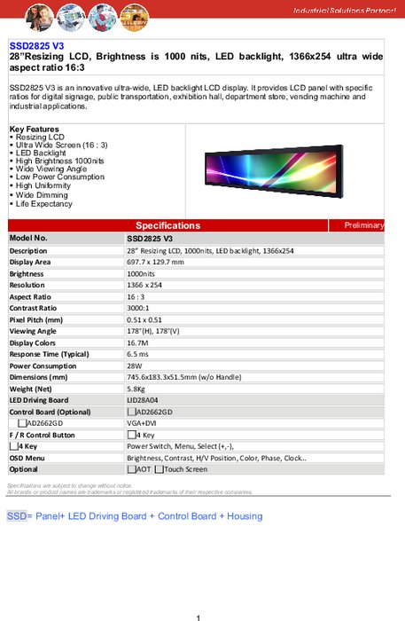 LITEMAX液晶ディスプレイ Spanpixel SSD2825-E