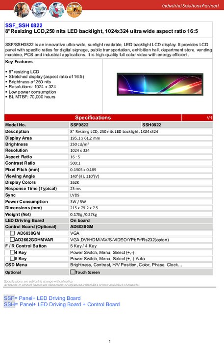 LITEMAX液晶ディスプレイ Spanpixel SSH0822-E