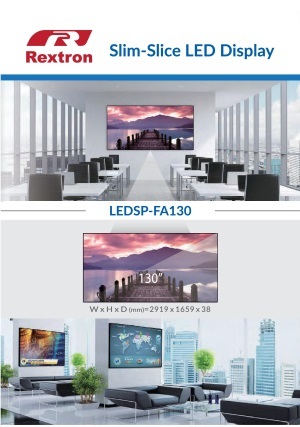 LEDディスプレイ　REXTRON LEDSP-FA130 製品カタログ