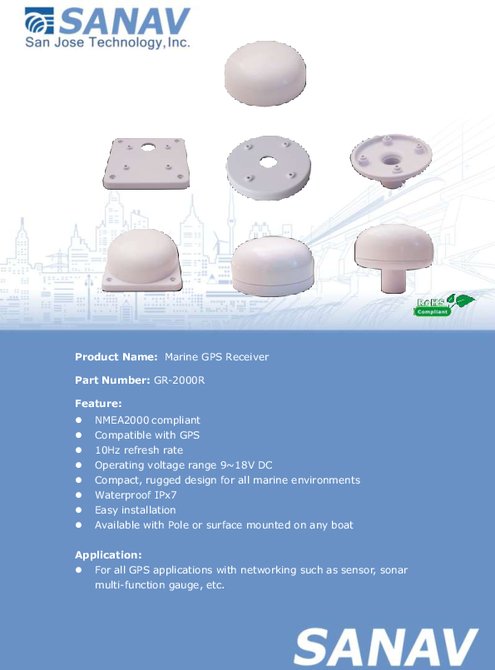GNSS レシーバー SANAV GR-2000R 製品カタログ
