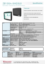 産業用液晶ディスプレイ WINSONIC ZB150A-XN25L0 製品カタログ