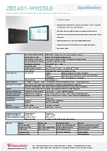 産業用液晶ディスプレイ WINSONIC ZB2401-WH25L0  製品カタログ