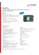 ADLINK COM Express Type 10 CPUモジュール nanoX-AL 製品カタログ