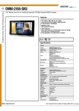 パネルPC AAEON OMNI-2155-SKU 製品カタログ
