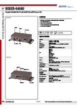小型PC AAEON BOXER-6404U 製品カタログ