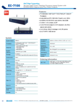 小型PC iBASE EC-7100 製品カタログ