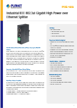 PoEスプリッター PLANET IPOE-162S 製品カタログ