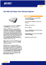 PoEインジェクター PLANET POE-152 製品カタログ