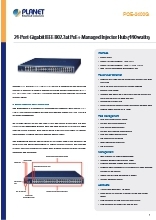 産業用PoEインジェクターHub PLANET POE-2400G 製品カタログ