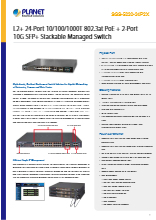 産業用PoEスイッチ PLANET SGS-5220-24P2X 製品カタログ