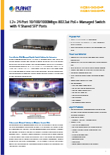 産業用PoEスイッチ PLANET WGSW-24040HP 製品カタログ