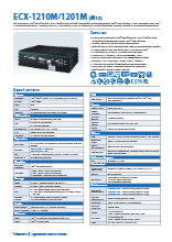 ファンレス組込みPC Vecow ECX-1210M/1201M 製品カタログ