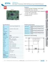 産業用COM Express CPUモジュール IBASE ET976 製品カタログ